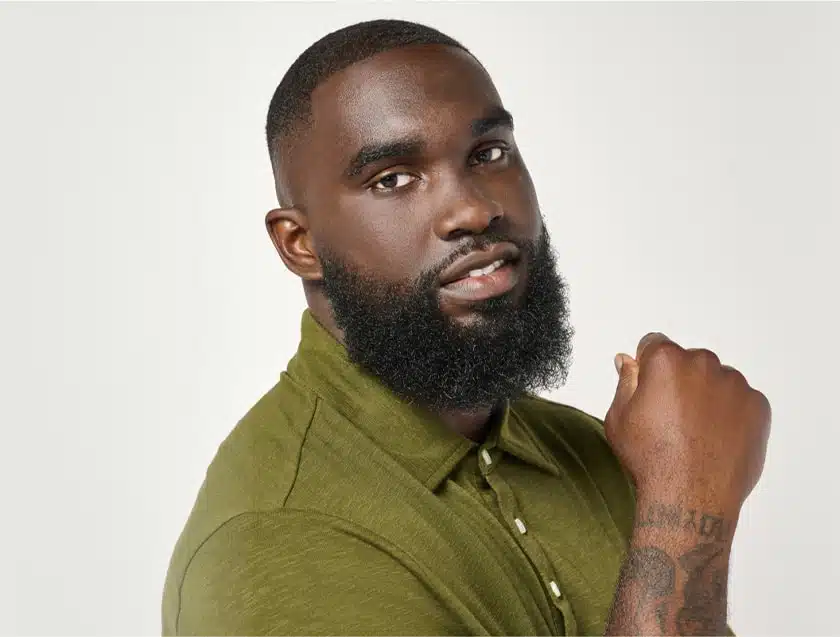 Man looking at the camera thoughtfully