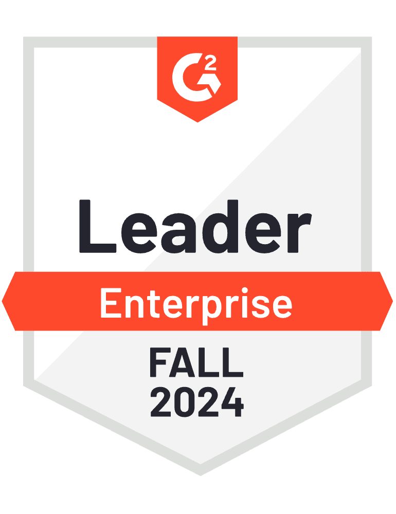 G2 badge awarded to Udemy Business for "Leader Enterprise Fall 2024"