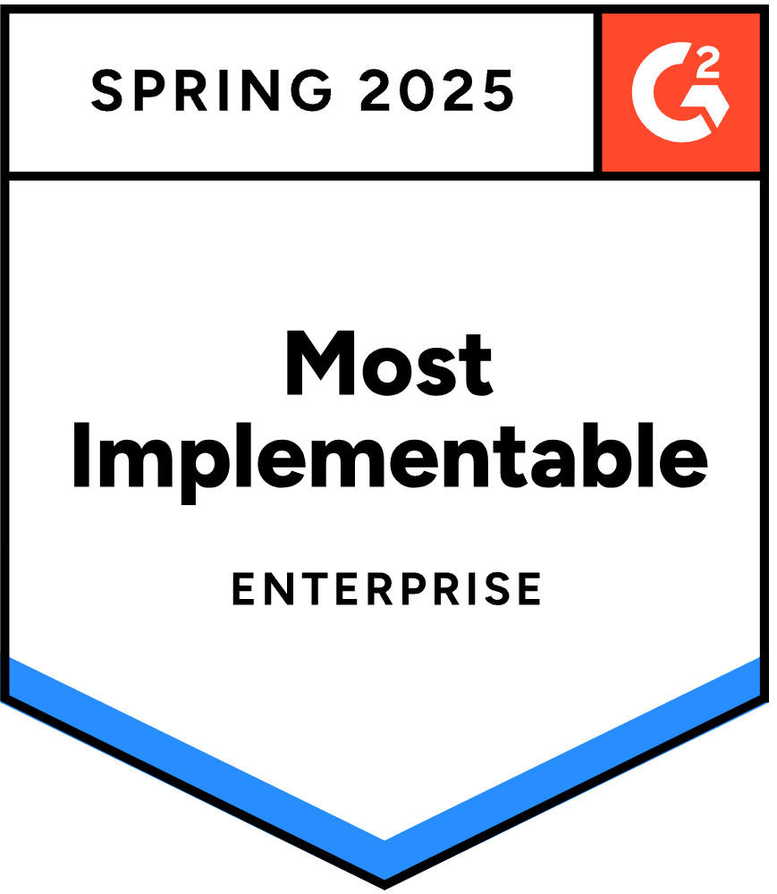 Spring 2025 G2 Badge for Most Implementable
