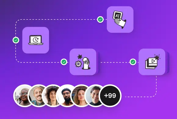 Diagram of connected Udemy platform features