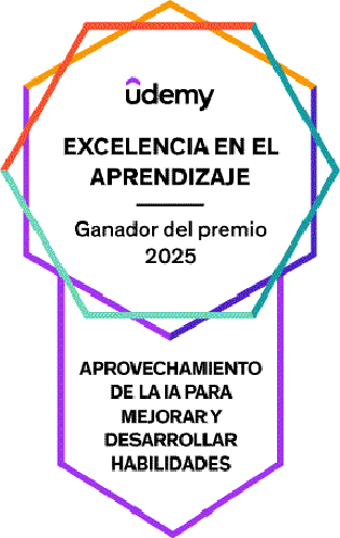 Premio Udemy de Excelencia en el Aprendizaje: Aprovechamiento de la IA para mejorar y desarrollar las habilidades