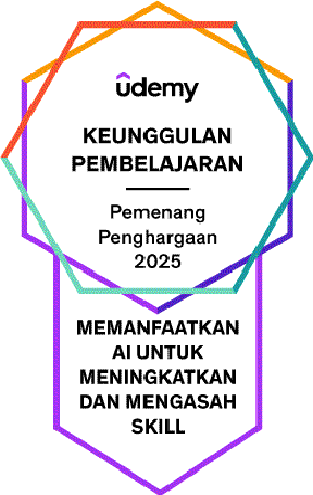 Penghargaan Keunggulan Pembelajaran Udemy - Memanfaatkan AI untuk Meningkatkan dan Mengasah Skill