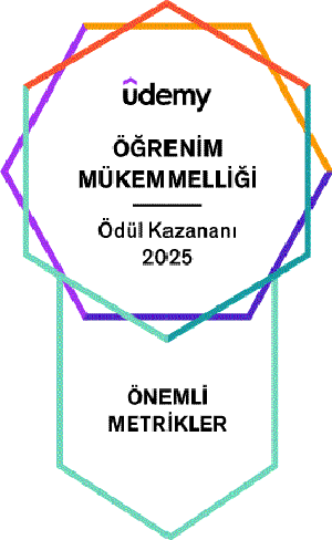 Udemy Öğrenim Mükemmelliği Ödülü - Önemli Metrikler