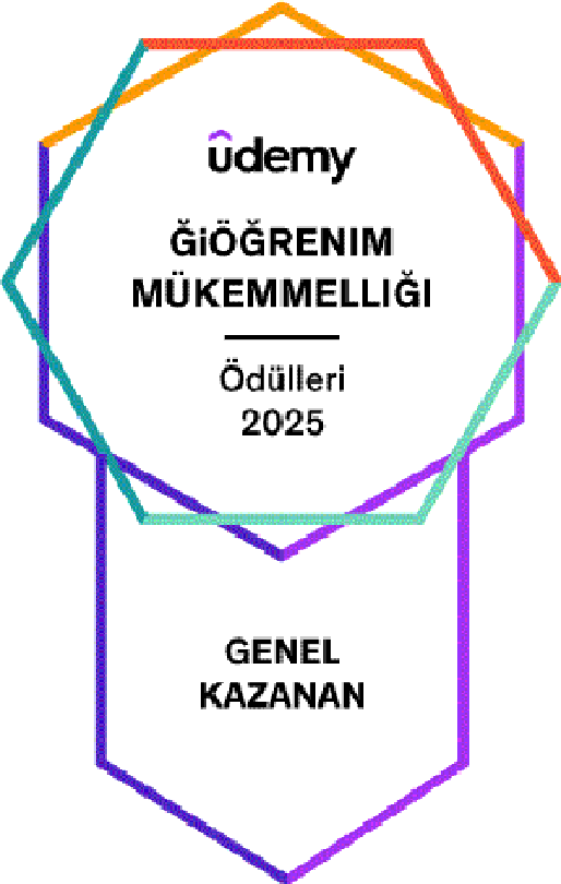 Udemy Öğrenim Mükemmelliği Ödülü - Genel Kazananı