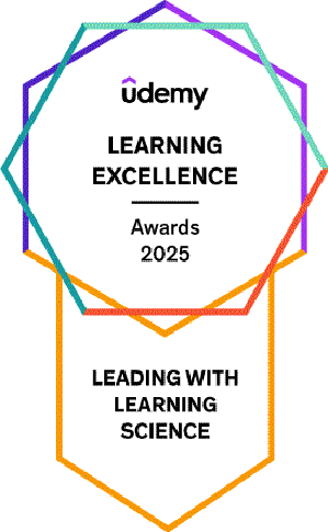 Udemy Learning Excellence Award - Leading with Learning Science