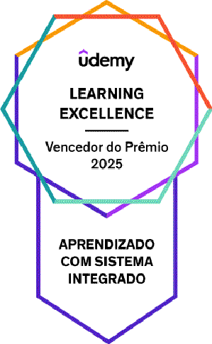 Prêmio Learning Excellence da Udemy - Aprendizado com sistema integrado